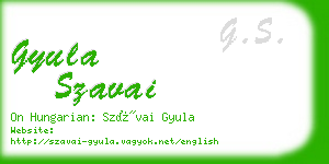 gyula szavai business card